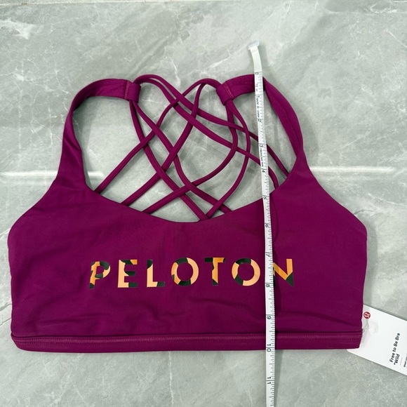 Women’s Lululemon Peloton Free To Be Bra Wild Animal Print Strappy Back Size 4 - Picture 14 of 14